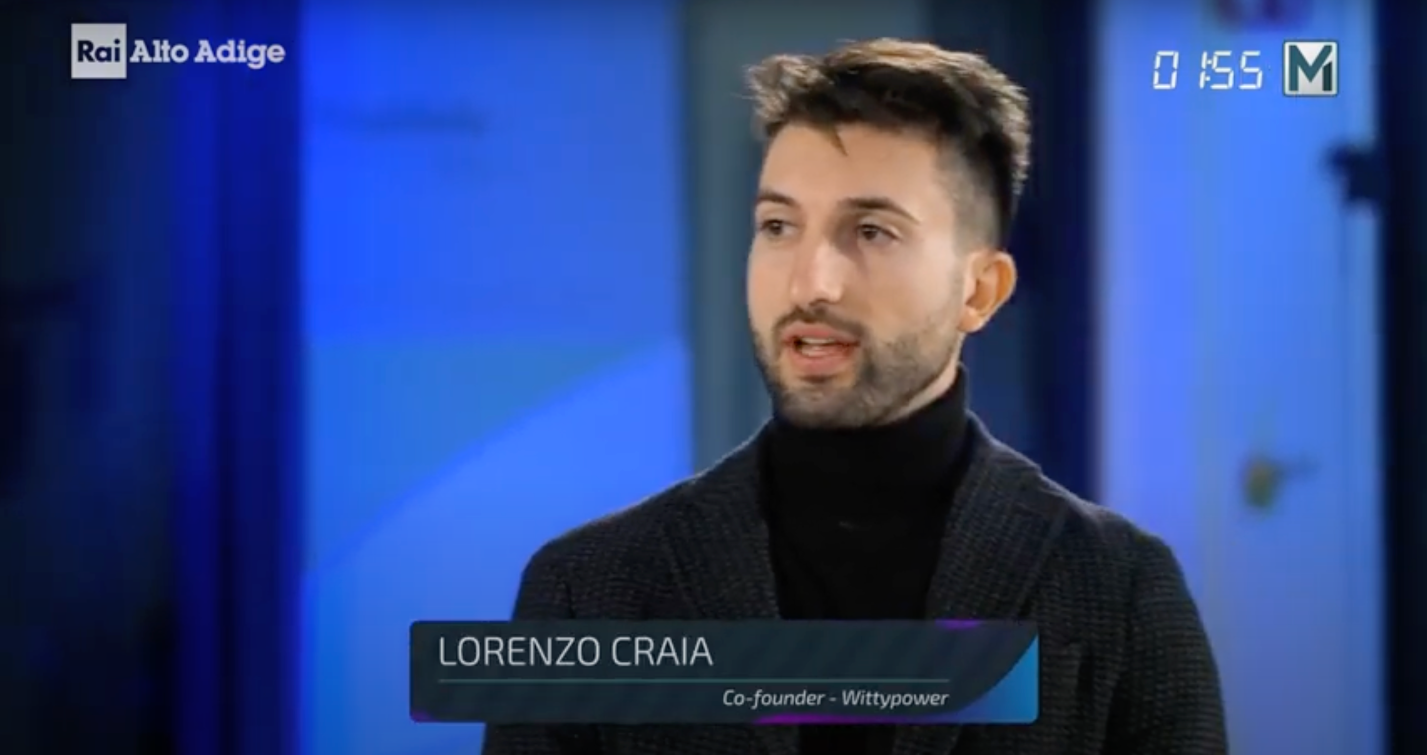 RAI Alto Adige: La RAI intervista il co-founder di Witty Lorenzo Craia nel programma Master Up